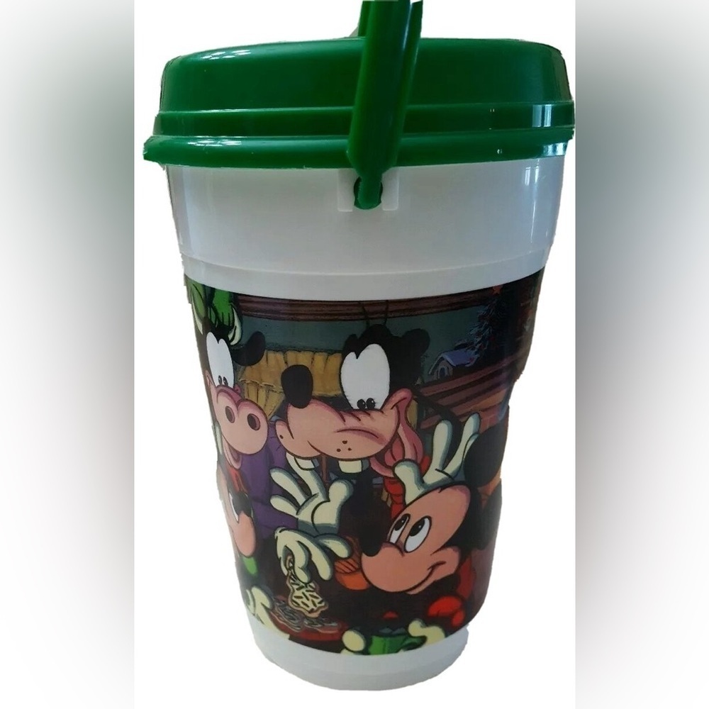 Mickey & Friends Disney Park Popcorn Bucket with Lid Happy Holidays Christmas